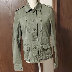 Calvin Klein Jeans Army Green Womens Jacket Size Medium